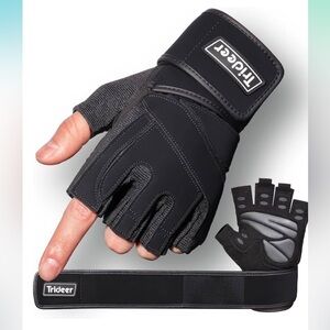 Black Men's Workout Gloves
